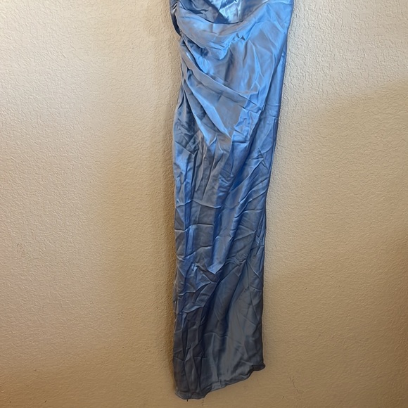 The sei X REVOVLE One Shoulder Midi Dress in Sky - Picture 15 of 16